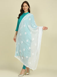 Thumbnail for Embroidered Chiffon Dupatta