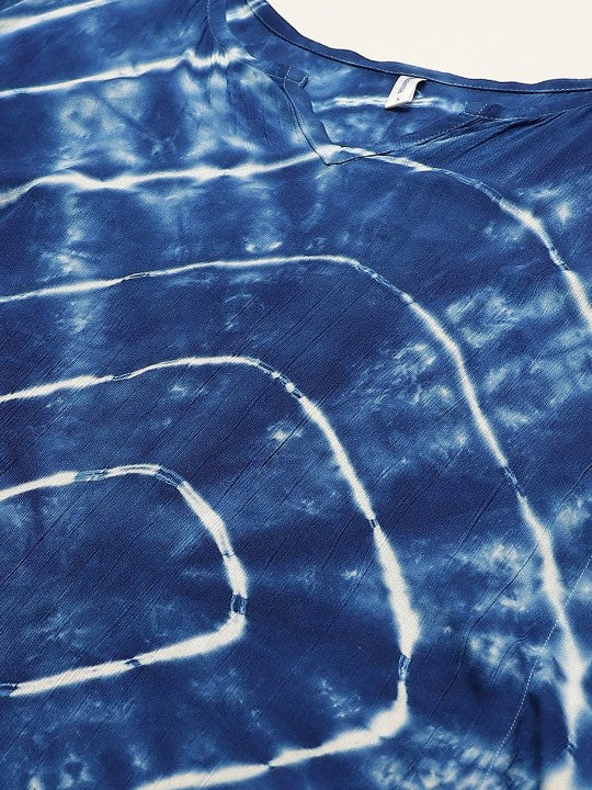 women-navy-blue-&-white-hand-dyed-asymmetric-kaftan-kurta