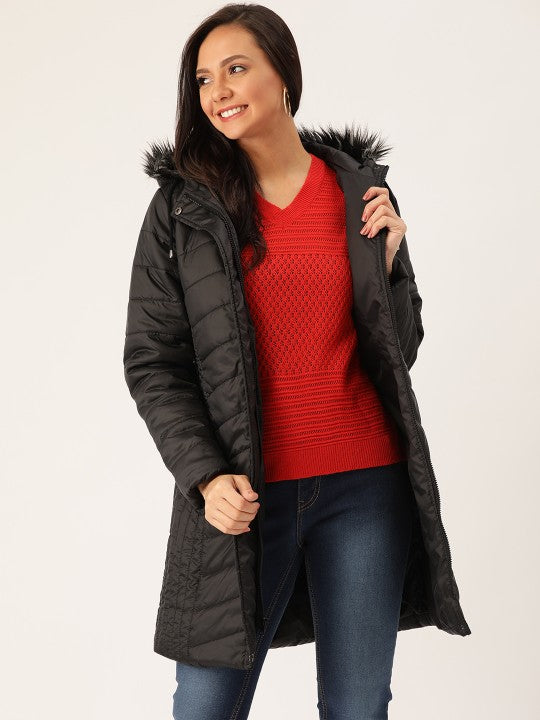 women-black-solid-longline-hooded-parka-jacket