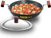 Thumbnail for hawkins-futura-hard-anodised-kadhai-22-cm-diameter-with-lid-1.5-l-(ak15s