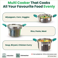 Thumbnail for Veg Steaming Set, 3 Pots, 21cm