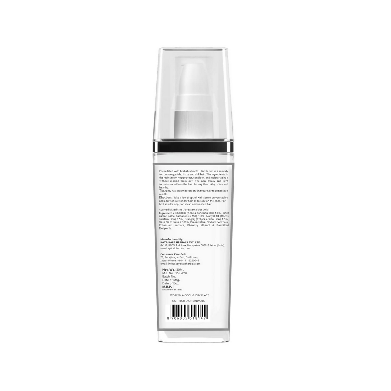 Kulsum is Kaya Kalp Hair Serum With Shikakai & Bhringraj For All Hair Types