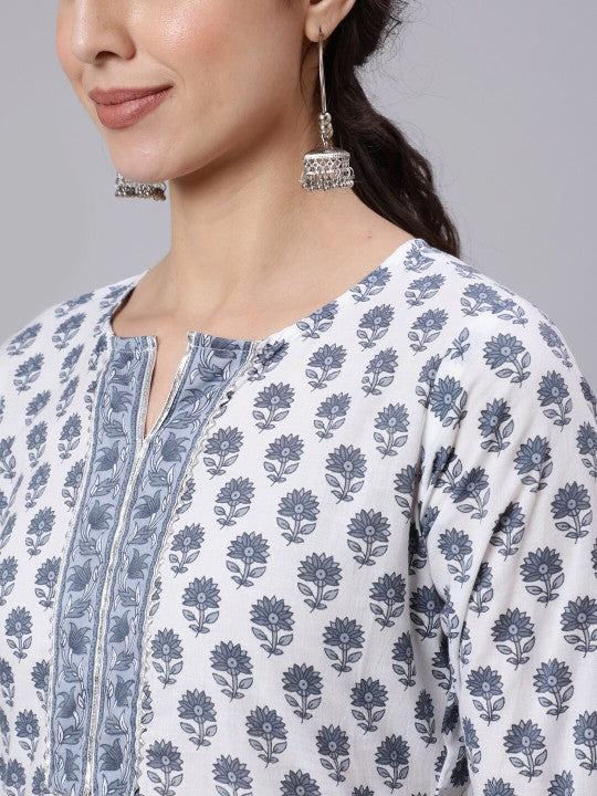 women-off-white-printed-straight-kurta-with-three-quarter-sleeves