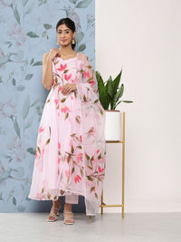 Thumbnail for Women Floral Printed Kurta with Trousers & With Dupatta