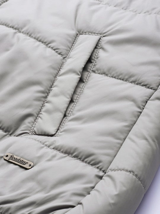 Women Brown Solid Padded Jacket