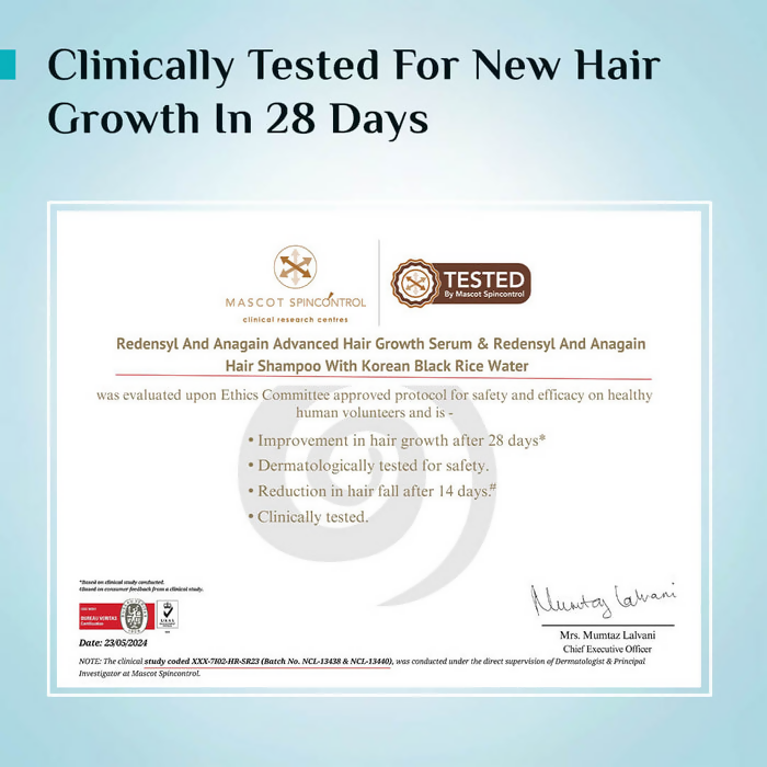 Pilgrim 3% Redensyl, 4% Anagain & 5% Capilia Stem Cell Complex Advanced Hair Growth Serum Roll