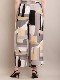 Thumbnail for Colourblocked Wide Leg Palazzos
