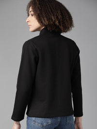 Thumbnail for women-black-solid-tailored-jacket