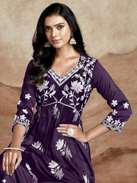 Thumbnail for women-chikankari-embroidery-kurta