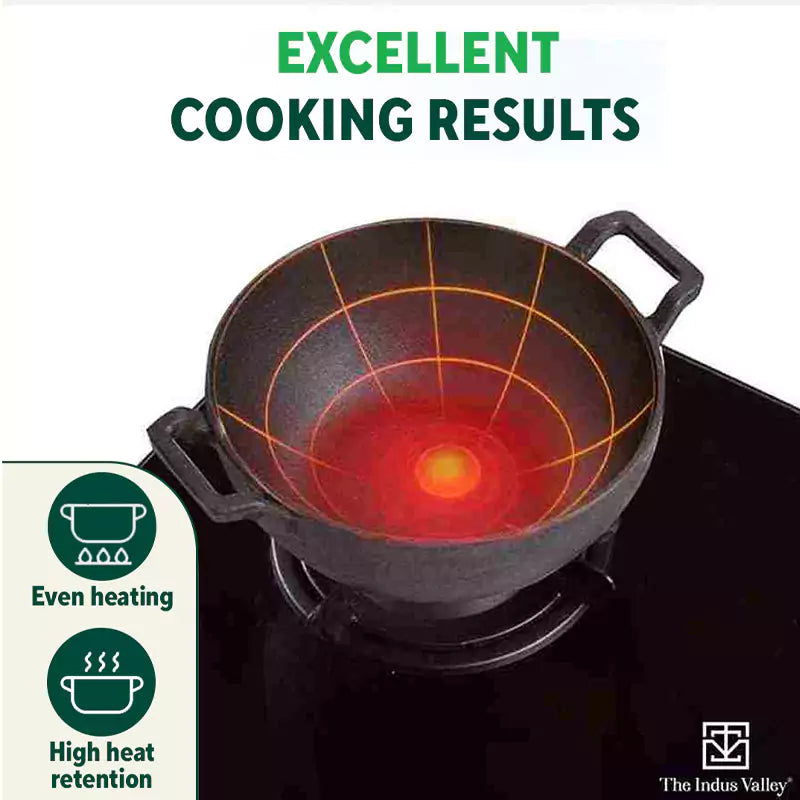 The Indus Valley CASTrong Cast Iron Kadai