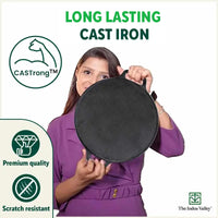 Thumbnail for The Indus Valley CASTrong Cast Iron Cookware Set: Tawa+ Kadai+ Fry Pan, Kitchen Set for Home, Pre