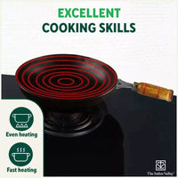 Thumbnail for The Indus Valley 100% Pure Iron Cookware Set: Tawa+ Fry Pan+ Wok, Toxin