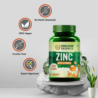 Thumbnail for Himalayan Organics Zinc With Vitamin C Tablets