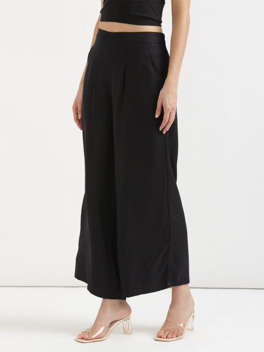 Wide Leg Mid Rise Palazzos