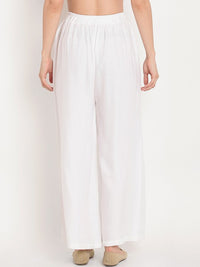 Thumbnail for women-white-solid-straight-palazzos