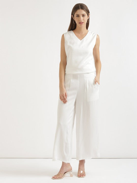 Wide Leg Mid Rise Palazzos