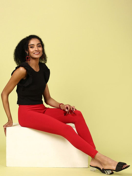Cotton Ankle-Length Leggings