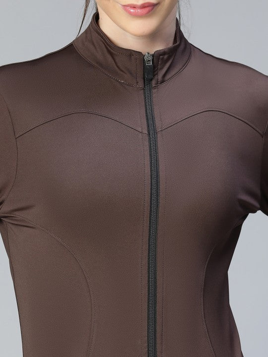 Women Lightweight Crop Training or Gym Sporty Jacket