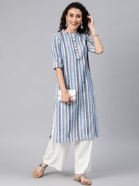 Thumbnail for Women Striped Cotton Kurta