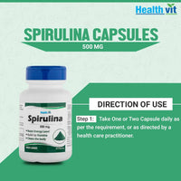 Thumbnail for Healthvit Spirulina Capsules