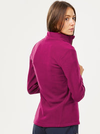 Thumbnail for women-pink-fleece-windcheater-outdoor-sporty-jacket