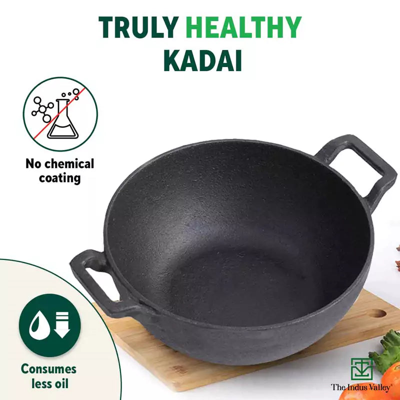 The Indus Valley CASTrong Cast Iron Kadai