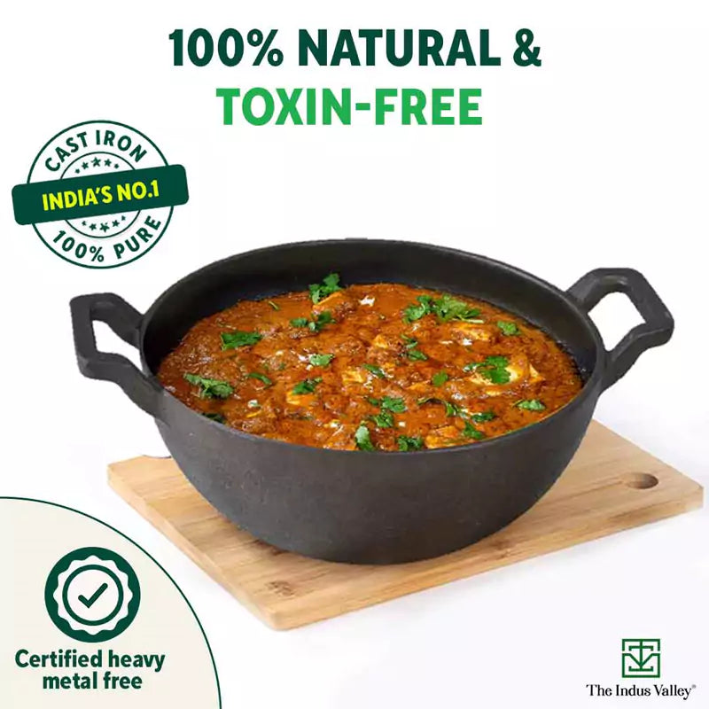 The Indus Valley CASTrong Cast Iron Kadai