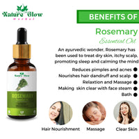 Thumbnail for Nature Glow Herbal Rosmerry & Peppermint Hair Oil Combo