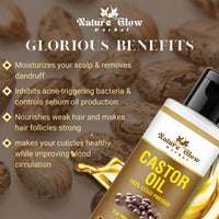 Thumbnail for Nature Glow Herbal Neem & Castor Hair Oil Combo