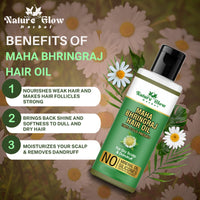 Thumbnail for Nature Glow Herbal Neem & Bhringraj Hair Oil Combo