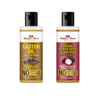 Thumbnail for Nature Glow Herbal Castor & Onion With Black Seed Hair Oil Combo