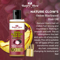 Thumbnail for Nature Glow Herbal Castor & Onion With Black Seed Hair Oil Combo