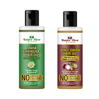Thumbnail for nature-glow-herbal-bhringraj-&-4-in-1-hair-oil-comb