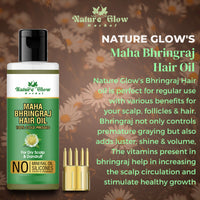 Thumbnail for Nature Glow Herbal Bhringraj & 4 In 1 Hair Oil Combo