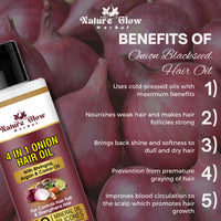 Thumbnail for Nature Glow Herbal Bhringraj & 4 In 1 Hair Oil Combo