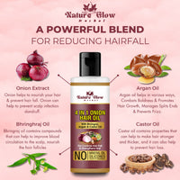 Thumbnail for Nature Glow Herbal Bhringraj & 4 In 1 Hair Oil Combo