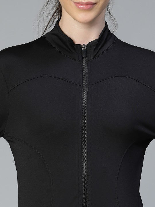 Women Lightweight Crop Training or Gym Sporty Jacket