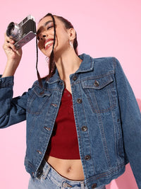Thumbnail for the-life-co.-pure-cotton-denim-trucker-jacket