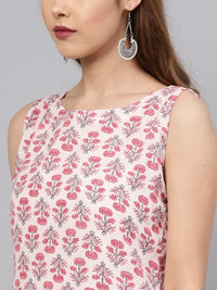 Thumbnail for Women Ethnic Motifs Printed Kantha Work Dobby Kurta