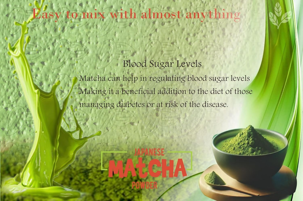 Eteasy Matcha Green Rose Petals Lemon Herbal Tea Powder