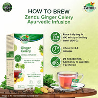 Thumbnail for Zandu Ginger Celery Herbal Infusion Tea