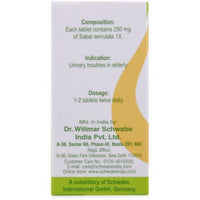 Thumbnail for Dr. Willmar Schwabe India Sabal Serrulata 1X Tablets