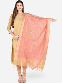 Thumbnail for Gold-Toned Embroidered Dupatta