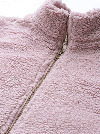 Thumbnail for the-lifestyle-co.-women-lavender-solid-sherpa-jacket