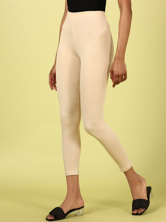 Pure Cotton Ankle-Length Leggings