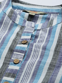 Thumbnail for Women Striped Cotton Kurta
