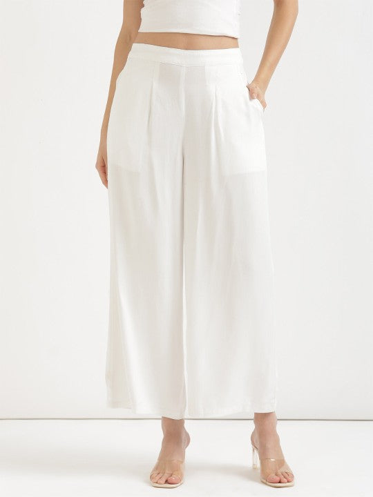 Wide Leg Mid Rise Palazzos