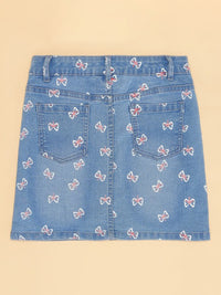 Thumbnail for girls-conversational-printed-straight-skirts