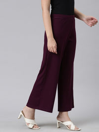 Thumbnail for Women Black Knitted Palazzos