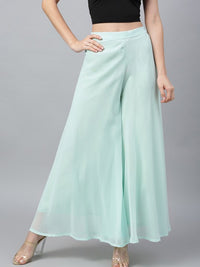 Thumbnail for Flared Georgette Ethnic Palazzos